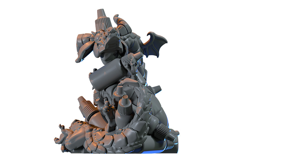 Capsule Chibi - Paint Hoarder Dragon