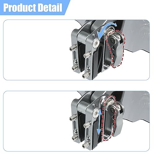 Gray Lens Motorcycle Windshield, Adjustable Clip Windscreen Deflector