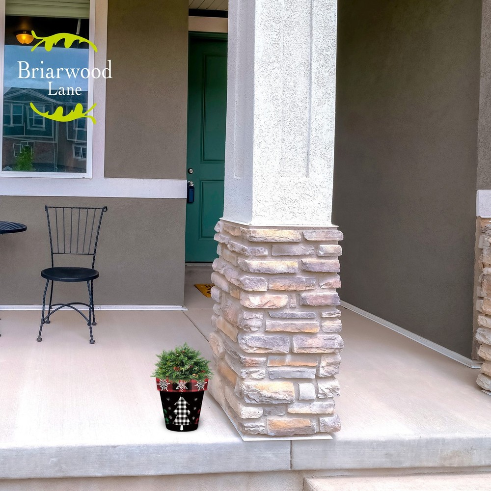 Briarwood Lane Checkered Trees Small Planter