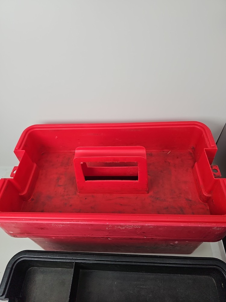 Snap-on Red Plastic Portable Multi Layer Tool Box Storage Chest Case KRW200