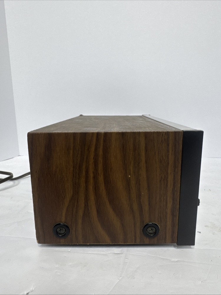 Realistic Stereo Frequency Equalizer 31-1987 Vintage Woodgrain EQ Unit Untested