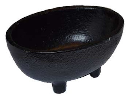 3" Mini Oval Shaped Cast Iron Cauldron!