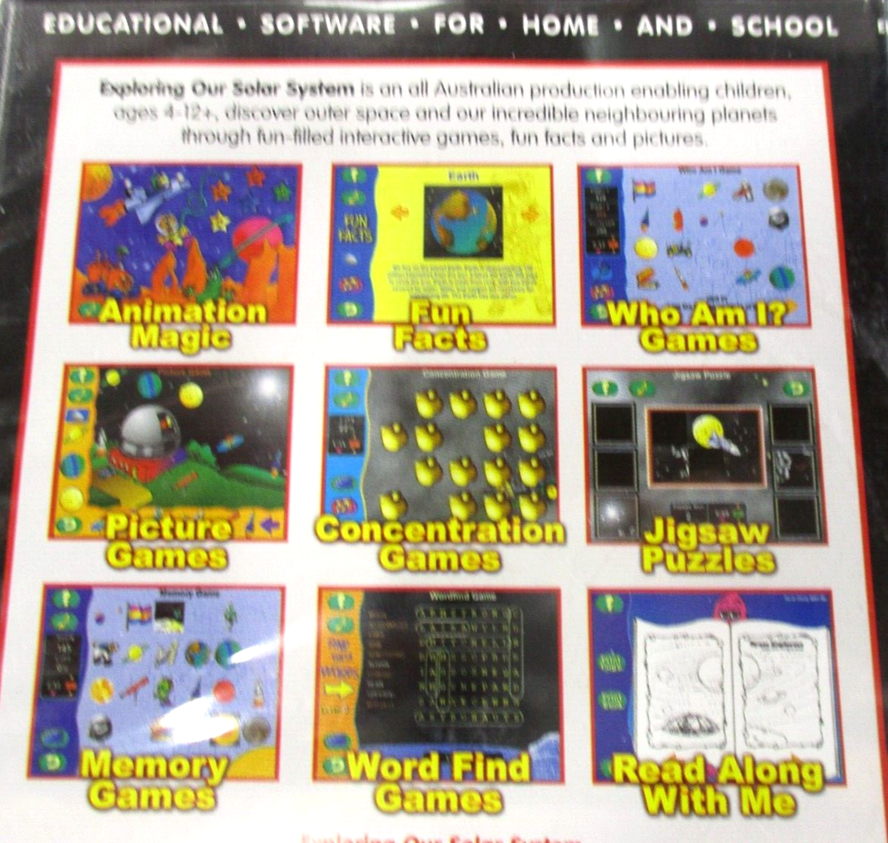 Exploring Our Solar System Kids Interactive Software CD Rom Win/MAC Nodtronics