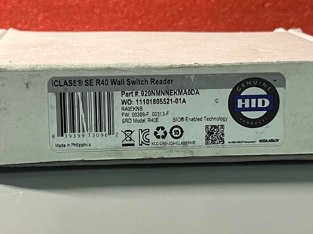 HID 920NMNNEKMA0DA iClass SE R40 Wall Switch Reader