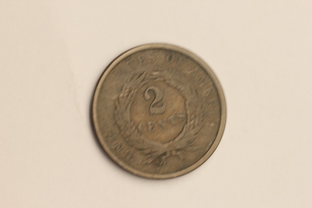 1864 Two Cent Piece - Large Motto - Better Grade VF - Nice Coin!