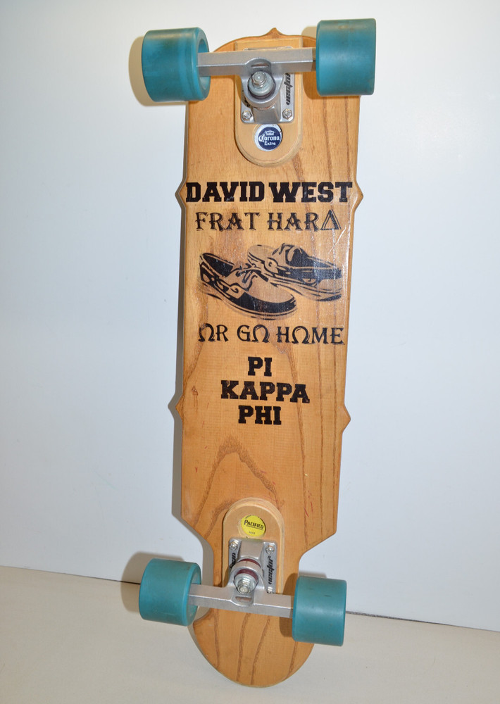 Handmade SKATEBOARD Vector Switchback Trucks 30" Long Custom College Frat