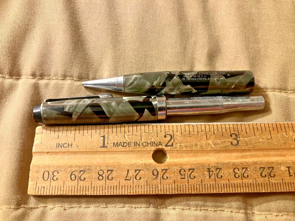 Parker Challenger Gray Marbled Mechanical Pencil 1930's