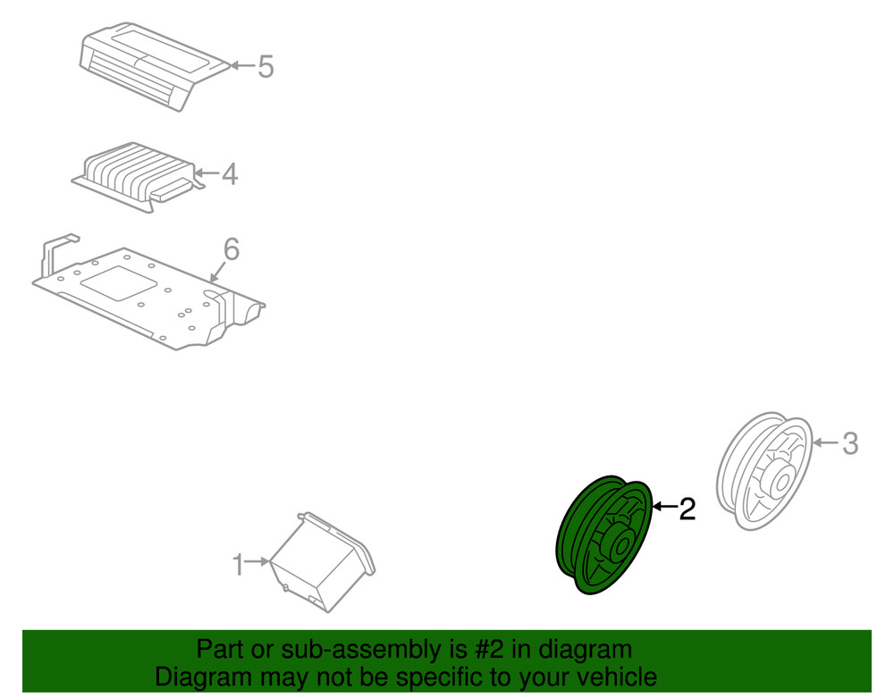 Genuine Volkswagen Front Dr Speaker 5C6-035-453-B