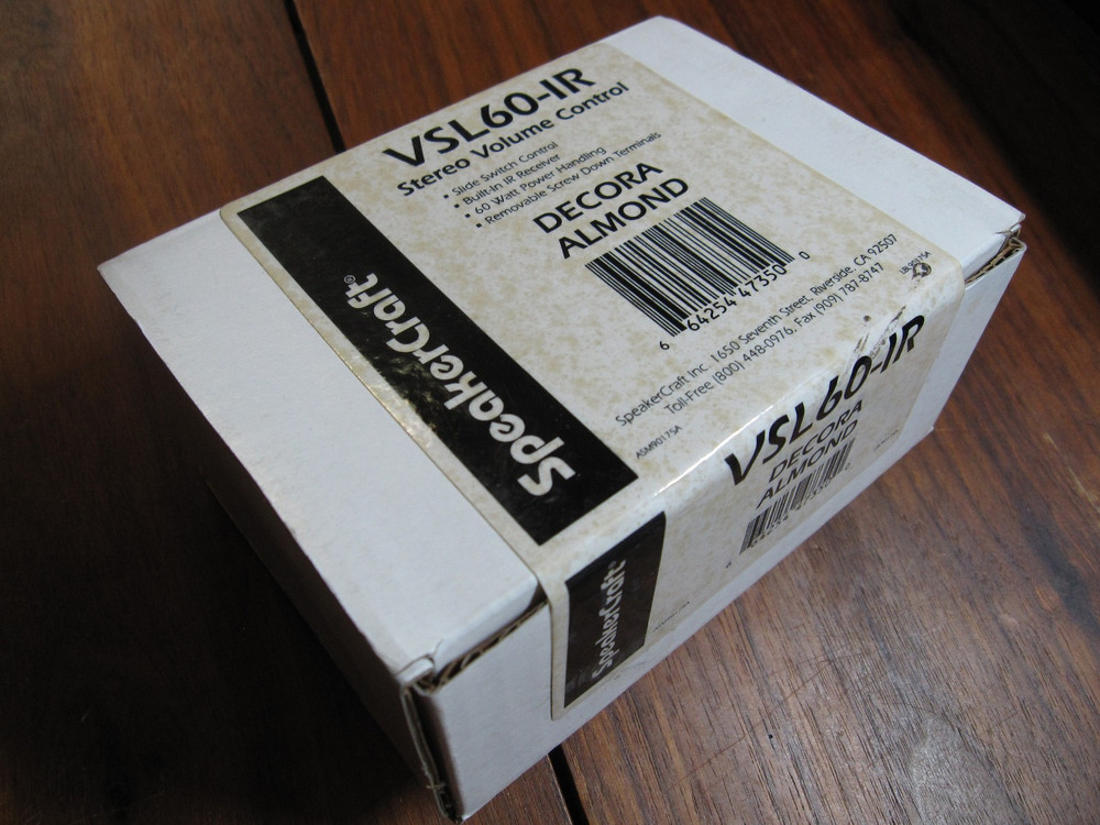 SpeakerCraft Stereo Volume Control VSL60-IR New
