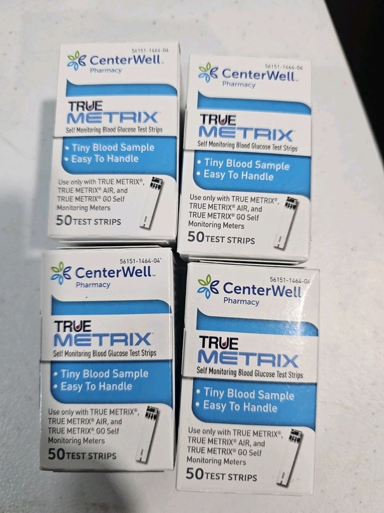 4x50ct True Metrix Test Strips Sealed - EXP. 2024