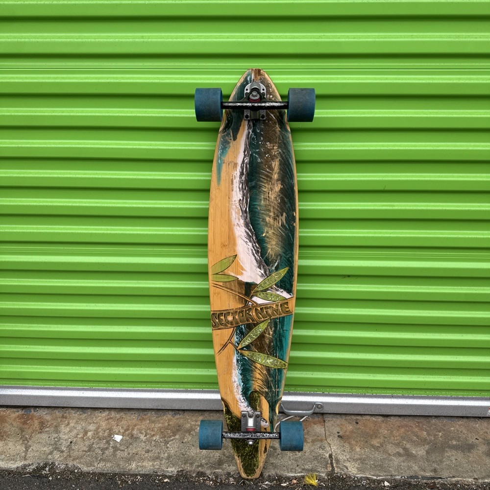 SECTOR 9 LONGBOARD SKATEBOARD DECK AND WHEEL SETUP OAHU 45” NICE!