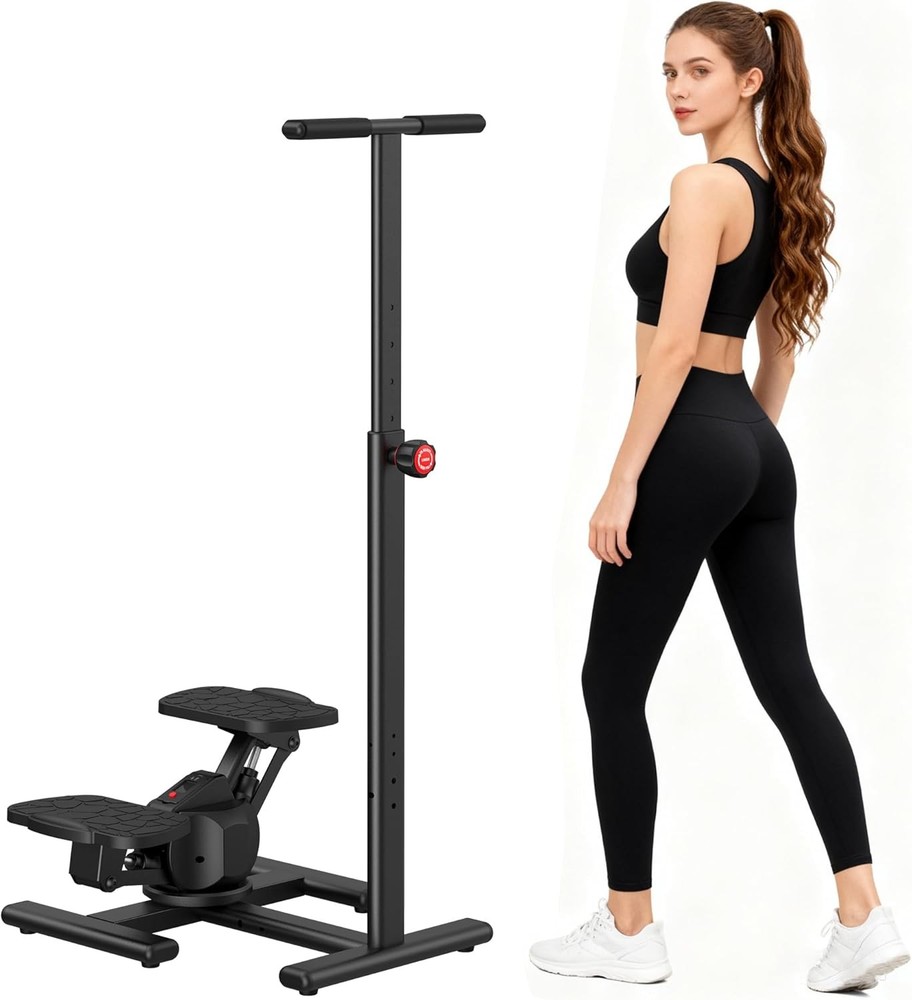 Steppers for Exercise 360° Twist Stepper Machine with Handlebar Mini Stepper