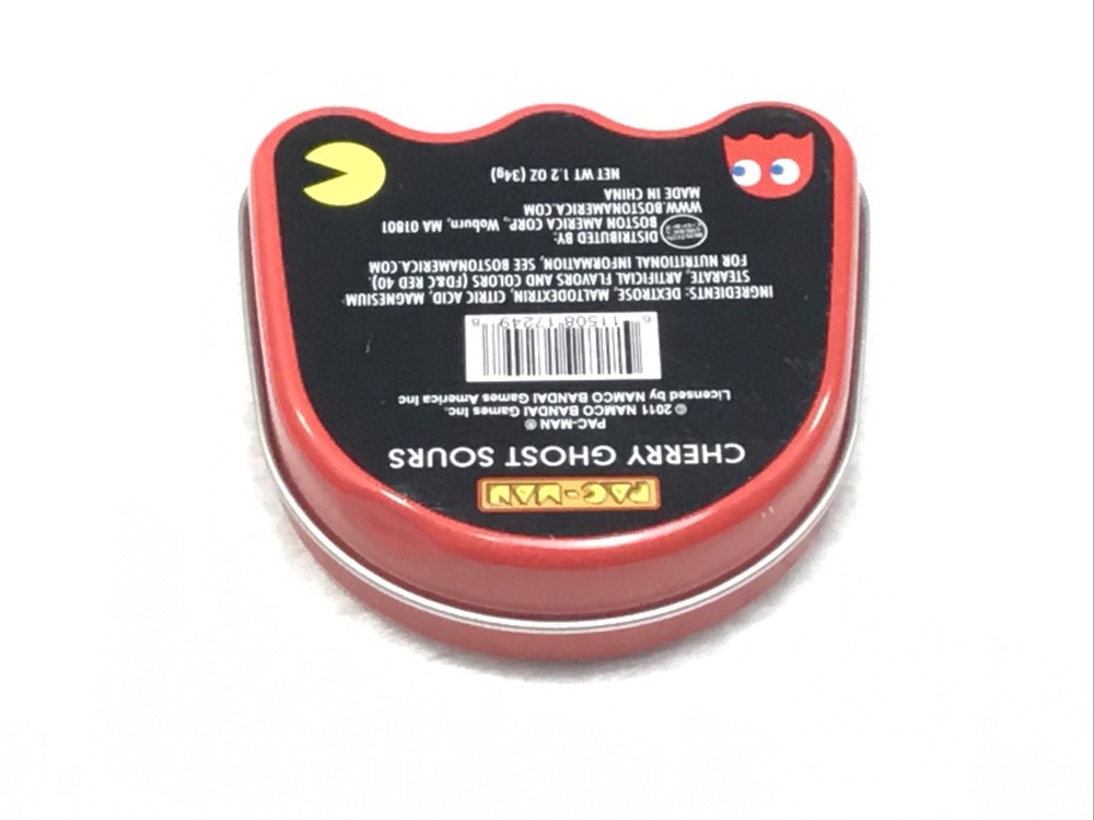 2011 Nampo Pac-Man Empty Red Blinky Candy Tin Container with Lid