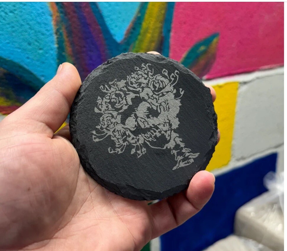 Grateful Dead Slate Four Coaster Set