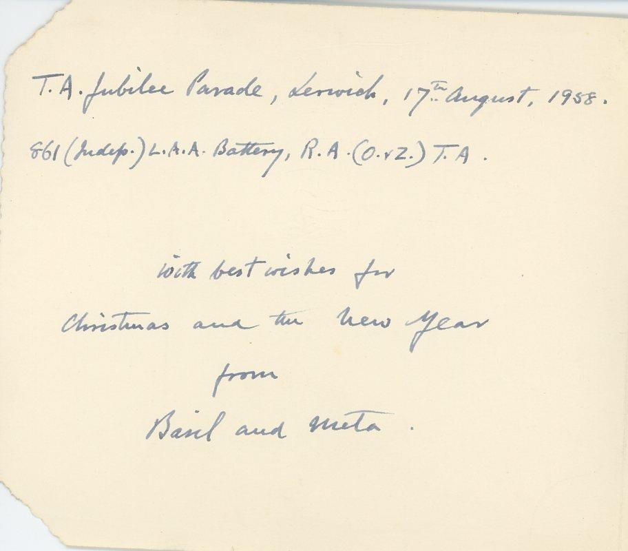 Basil Neven-Spence - Signed Card (Scottish Politician)