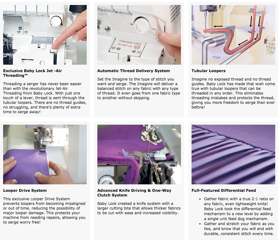 [NEW] Babylock Serger Machine 4-thread Automatic Tension Jet Air Through!