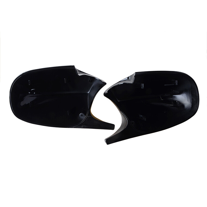 Pair Gloss Black Mirror Cover Caps M Style For BMW E90 E91 E92 E93 LCI 08-13