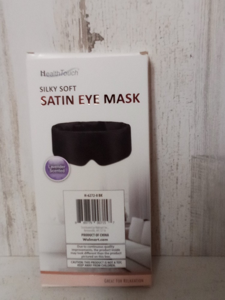 Silky Soft Satin Eye Mask Lavender Scented Dark Comfy Soft Relax