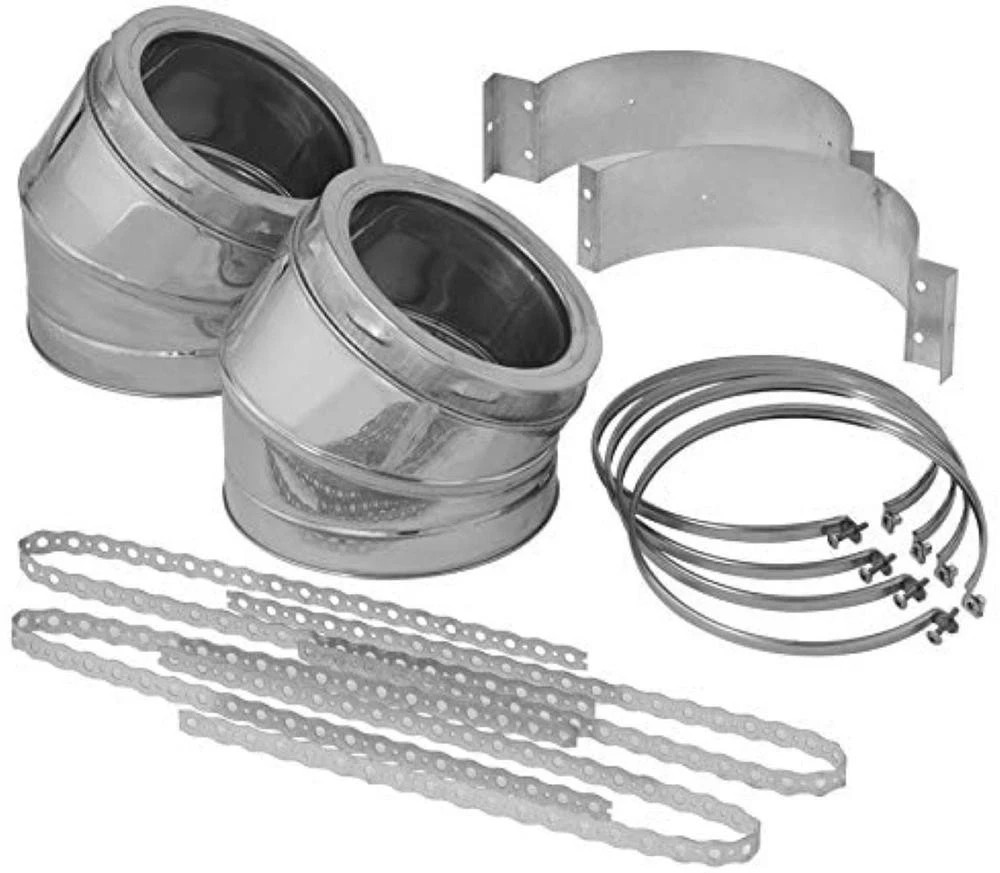 Supervent 6" ID Class-A Insulated Double Wall 30° Elbow Kit Class A Type