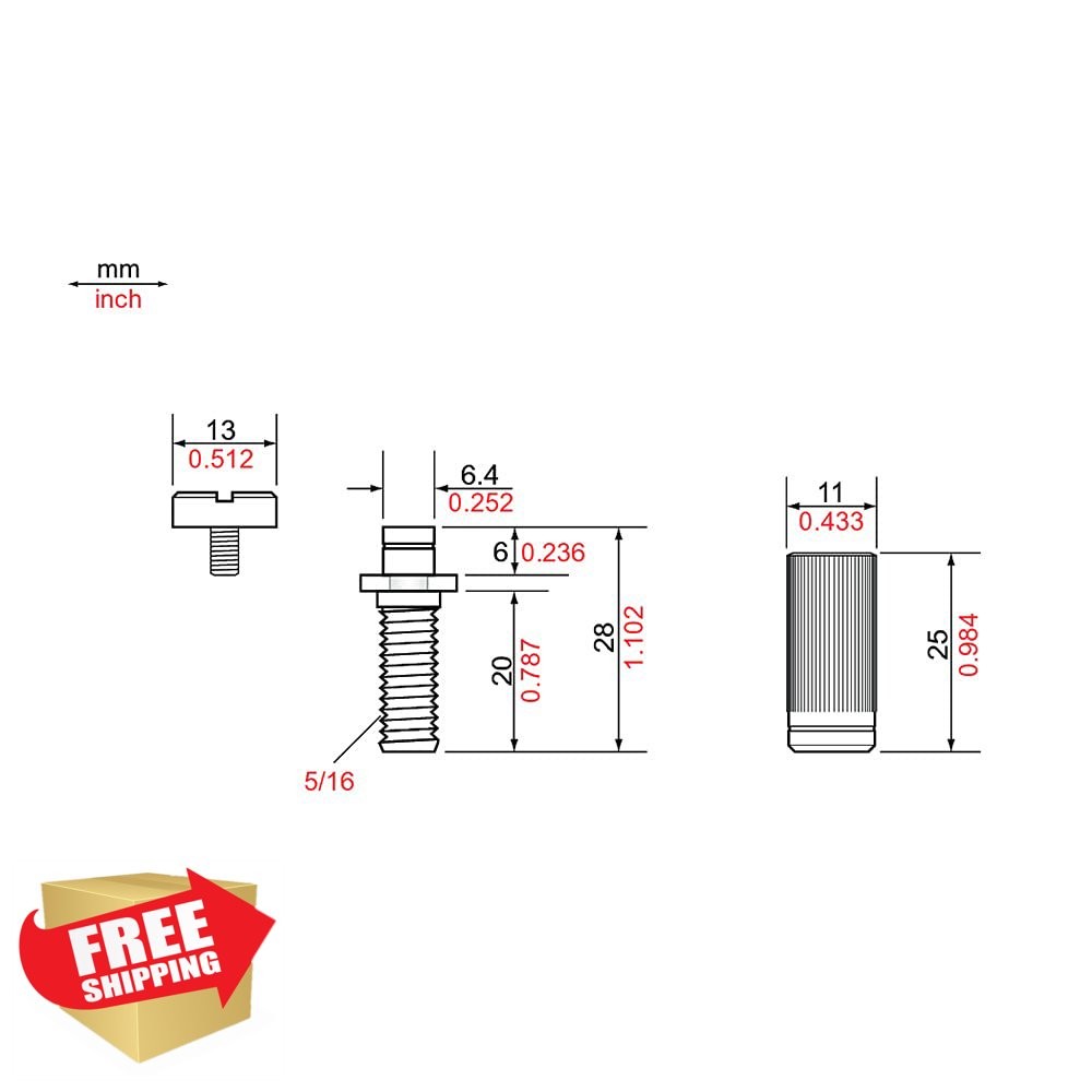 TonePros Locking Studs US Nickel