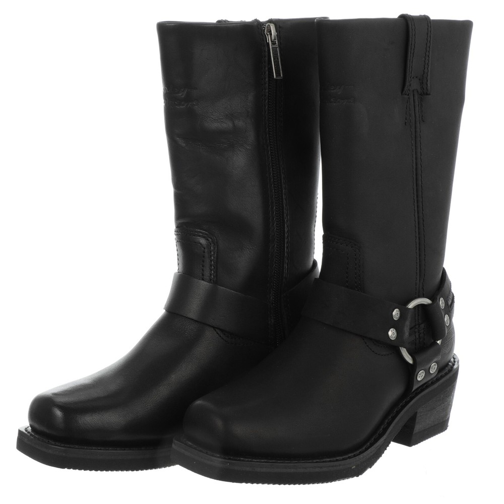 Womens Black Harley Boots Size 5.5