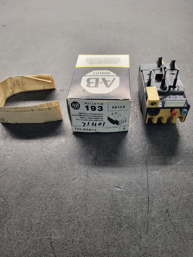 Allen Bradley #193-BSB12 Overload Relay.