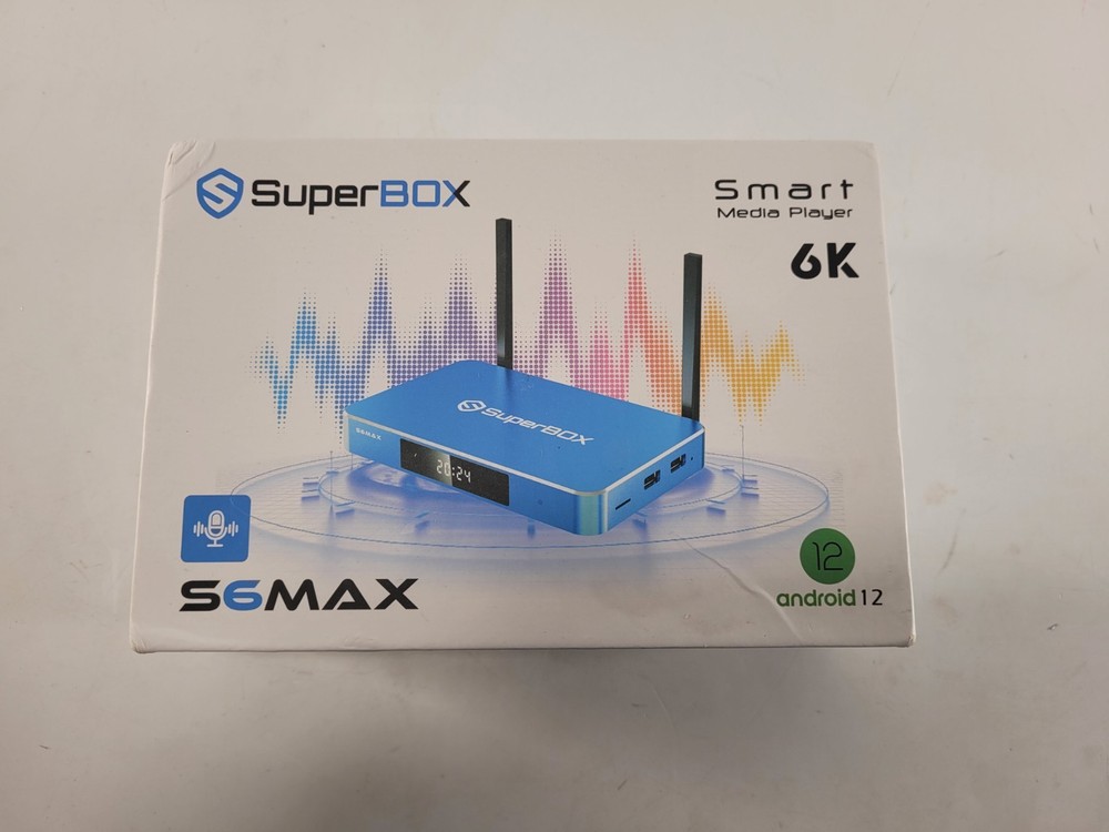 SuperBox S6 Max Smart Media Player 6K Android Streaming