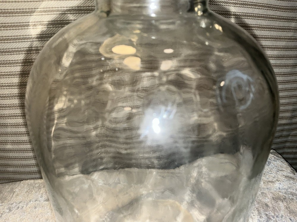 Vintage Half Gallon Glass Jug - Moonshine - Finger Loop Handle