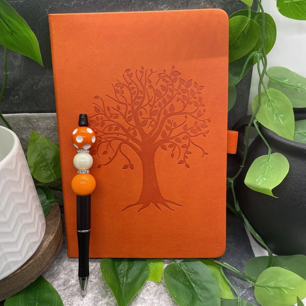 5.7 X 8" Leather Journal Lined 160 Pages Diary Notebook & Matching Pen Bundle 39
