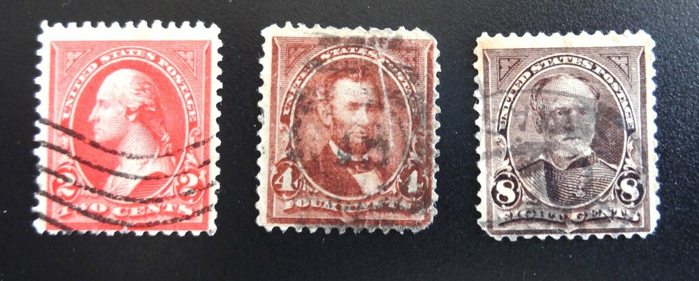 220, 222, 225 USED - 1894 (SEE ITEM DESCRIPTION)
