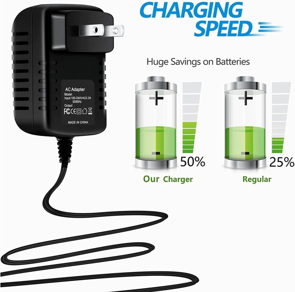 Replacement 7V 2A AC/DC Power Supply Replacement Adapter with 2.5mm x 5.5mm Tip