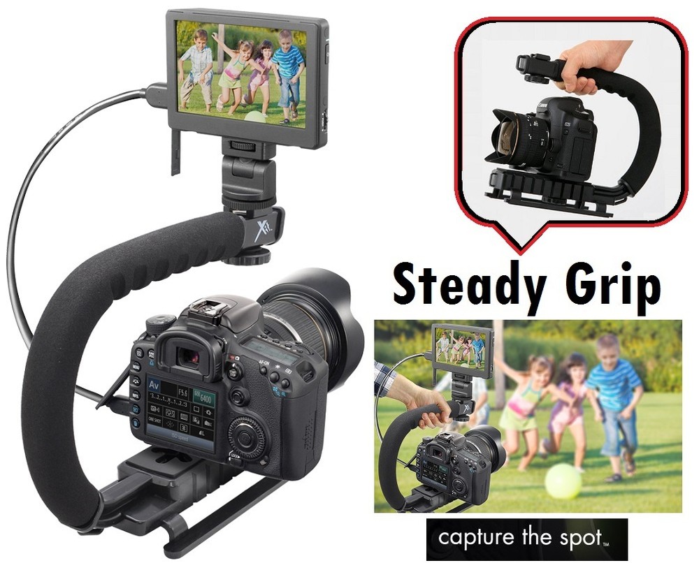 Pro Deluxe Video Stabilizing Bracket Handle for Sony HDR-SR12