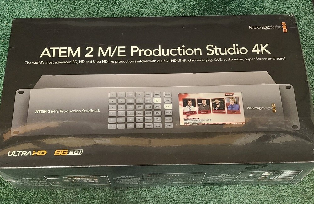 Blackmagic Design ATEM 2 M/E Production Studio 4K Switcher NEW