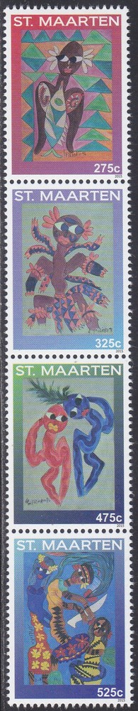 Sint Maarten Issue 2015 (328-331)  Art