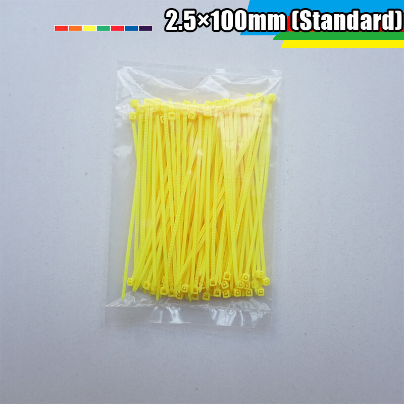 Colorful Wire Cable Zip Ties Wraps Small Nylon Plastic 2.5mm 3.6mm Width Strong