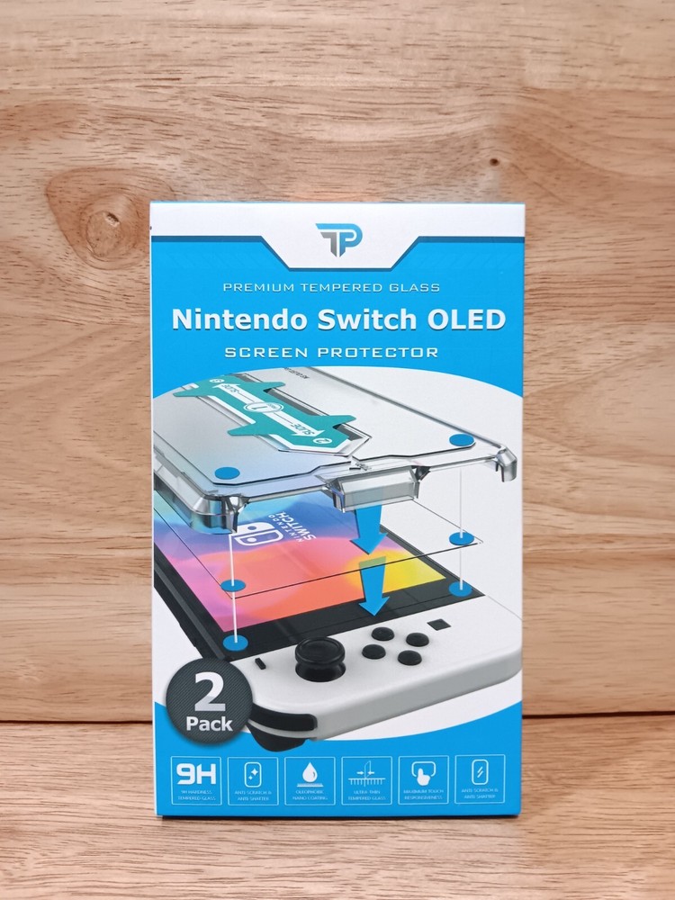 Power Theory Designed for Nintendo Switch 7" Screen Protector Tempered Glass New