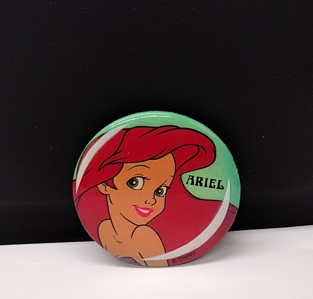 Disney ARIEL Character Large Badge Button Pin