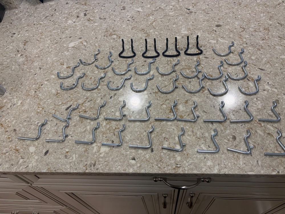 Pegboard Accessories for Organizing Tools in Workshop, Garage - 1/4 In Peg Board