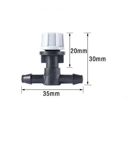 50pcs Micro Spray Irrigation Drippers,Three-Way Integrated Atomizing Nozzle, ...