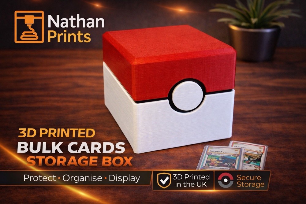 Pokemon Bulk Card Storage Box NathanPrints Bulk Storage Box