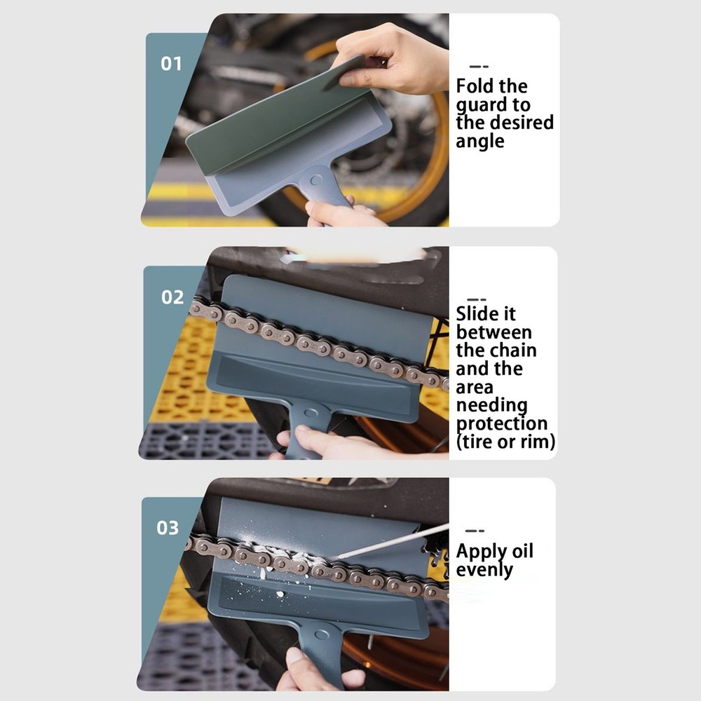 Chain Oiler Tool Motorcycle Chain Lube Applicator No Clutter Foldable