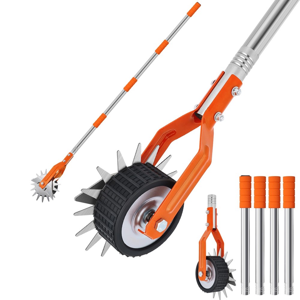 Manual Edger Lawn Tool, Sidewalk Grass orange&silver-colored