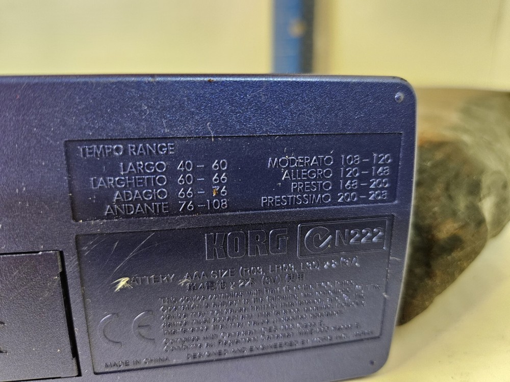 Korg MA-30 Compact Digital Metronome, Blue Tested Works Great