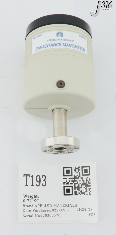 T193 APPLIED MATERIALS CAPACITANCE MANOMETER 1350-00681