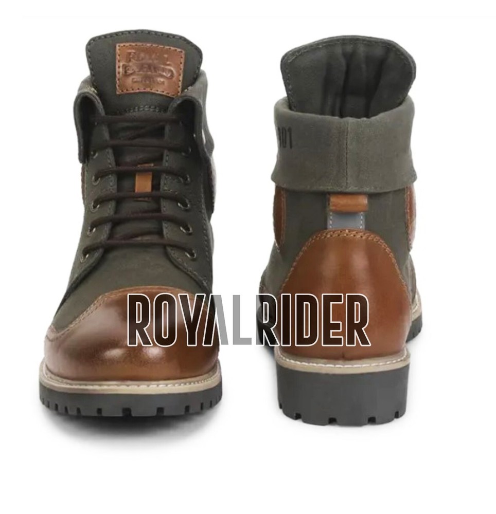 Fits Royal Enfield KARGIL BOOTS - OLIVE & BROWN