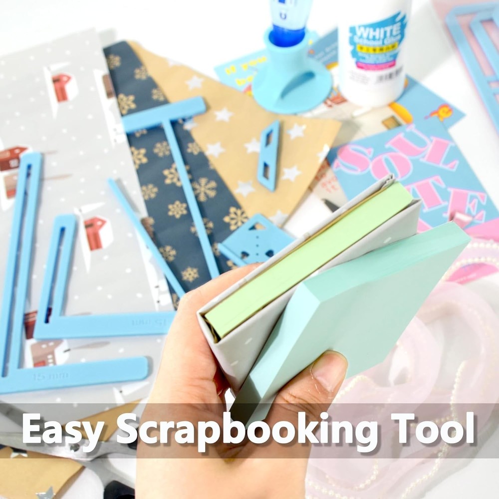 Versatile 6Pcs Scrapbooking Tool Set - Ideal for Creative Journal Projects