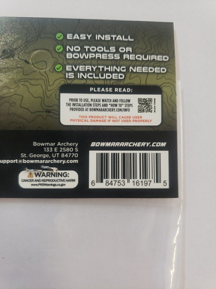 Bowmar Archery Nose Button 2 Piece Red