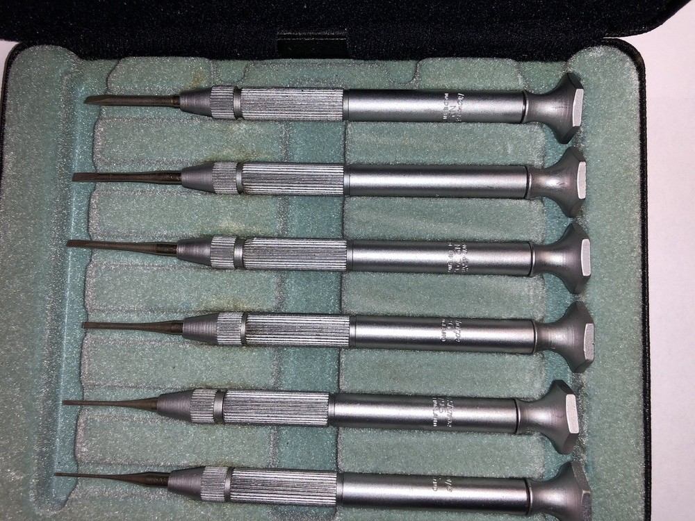 Brown & Sharpe 6 Piece Precision Screwdriver Set