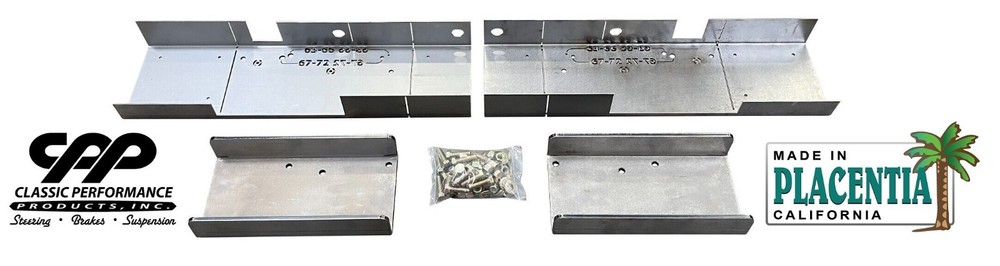 67-72 Chevy C10 CPP’s Frame Shortening Kit Short Bed Conversion 1/4" Heavy Plate