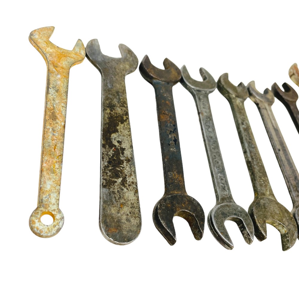 9 Pcs Assorted Chrome Alloy 1330 Open End Wrench Set